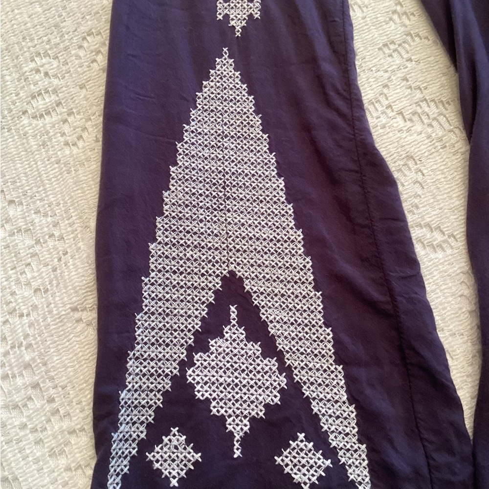 Boho Blue Tunic/Mini with Embroidery - Picture 3 of 11